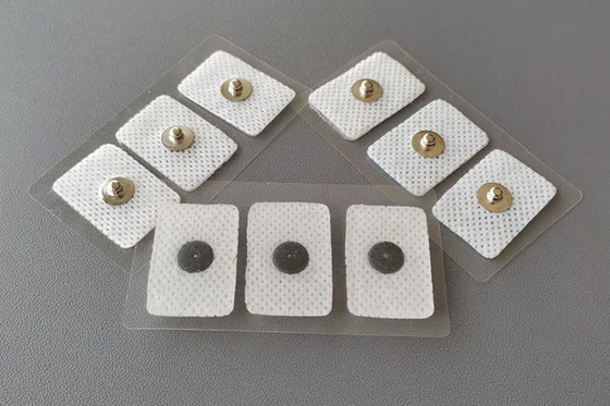 polyurethane 3.9mm 2.3cm*3.4cm ECG Electrode Pads