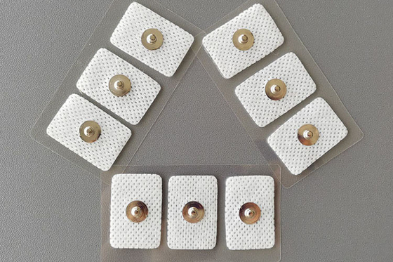 polyurethane 3.9mm 2.3cm*3.4cm ECG Electrode Pads